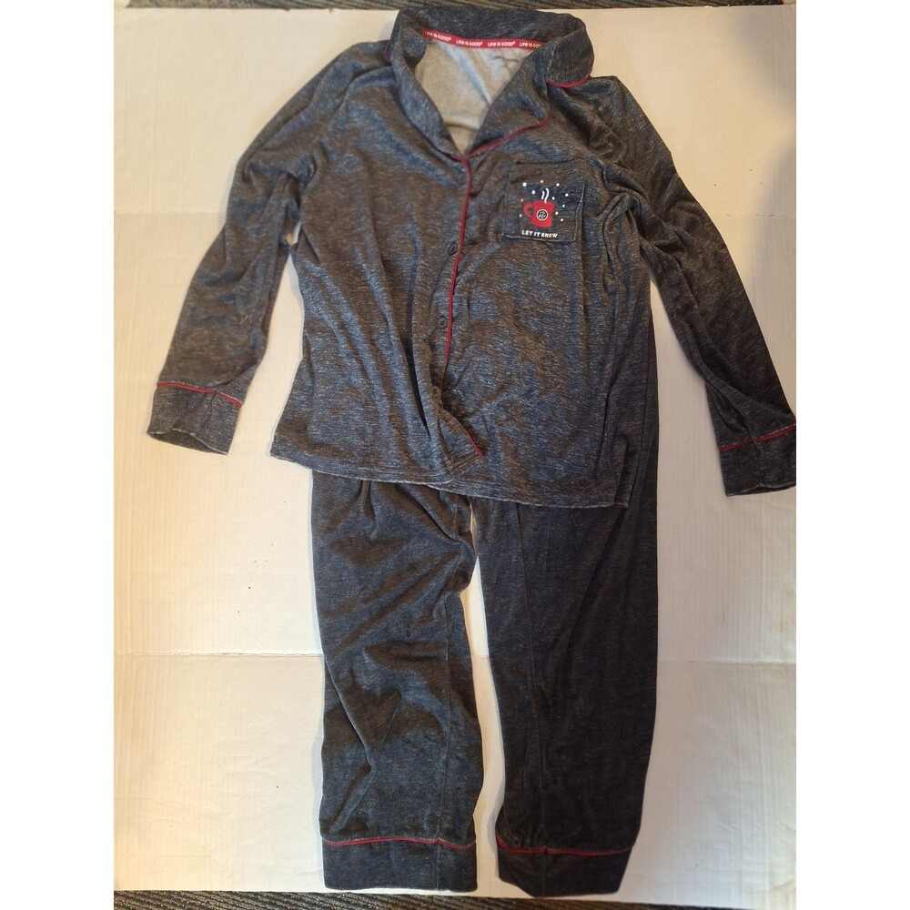 Lot of 2 Sets Womens Pajamas Size M 2 Piece Sets, Long Sleeve Warm & Soft Read